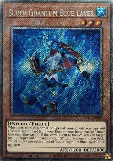 Super Quantum Blue Layer (Platinum Secret Rare) [RA05-EN009] Platinum Secret Rare