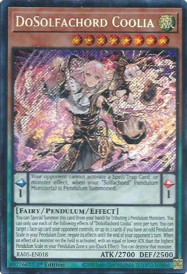 DoSolfachord Coolia (Secret Rare) [RA05-EN018] Secret Rare