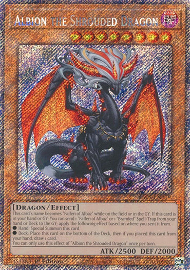 Albion the Shrouded Dragon (Platinum Secret Rare) [RA05-EN019] Platinum Secret Rare