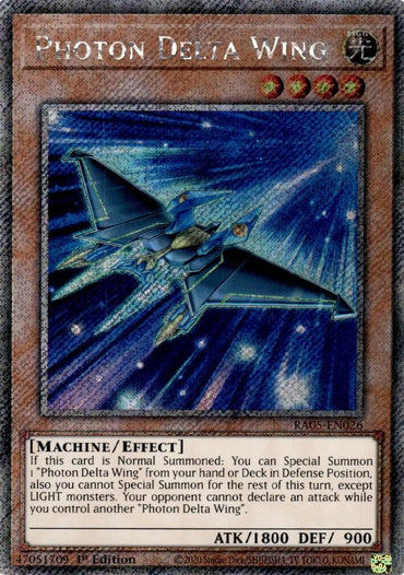 Photon Delta Wing (Platinum Secret Rare) [RA05-EN026] Platinum Secret Rare