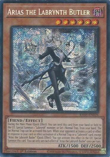 Arias the Labrynth Butler (Secret Rare) [RA05-EN028] Secret Rare