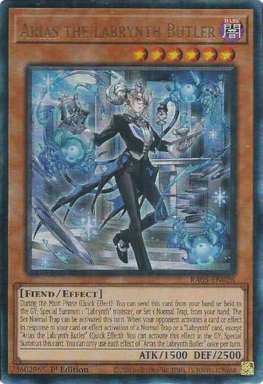 Arias the Labrynth Butler (Ultimate Rare) [RA05-EN028] Ultimate Rare