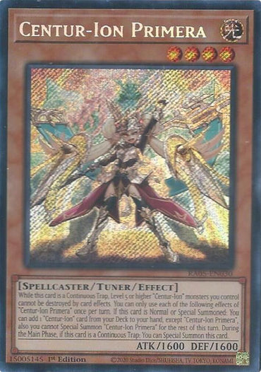 Centur-Ion Primera (Secret Rare) [RA05-EN030] Secret Rare