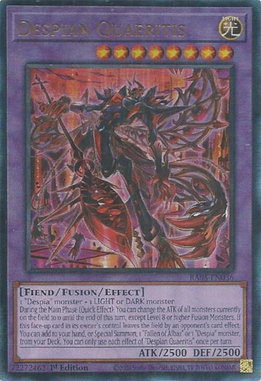 Despian Quaeritis (Ultimate Rare) [RA05-EN036] Ultimate Rare