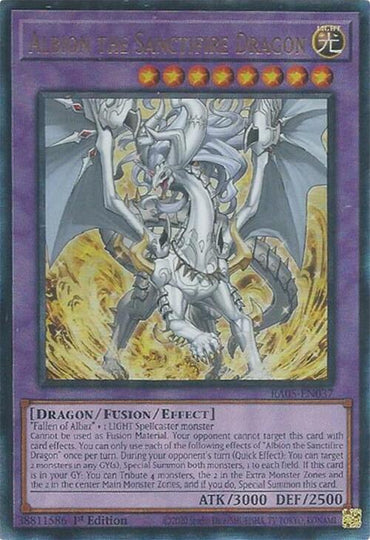 Albion the Sanctifire Dragon (Ultimate Rare) [RA05-EN037] Ultimate Rare