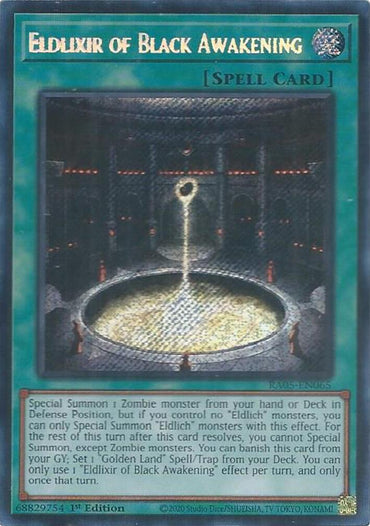 Eldlixir of Black Awakening (Secret Rare) [RA05-EN065] Secret Rare