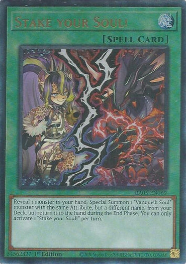 Stake your Soul! (Ultimate Rare) [RA05-EN069] Ultimate Rare