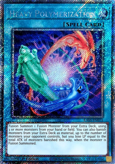Heavy Polymerization (Platinum Secret Rare) [RA05-EN071] Platinum Secret Rare