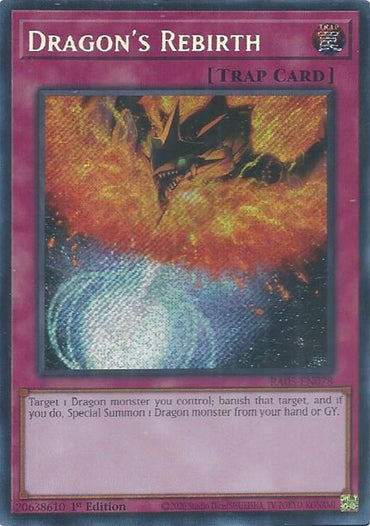 Dragon's Rebirth (Secret Rare) [RA05-EN078] Secret Rare