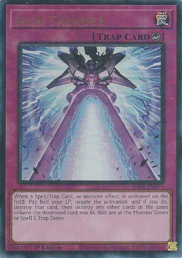 Iron Thunder (Ultimate Rare) [RA05-EN079] Ultimate Rare