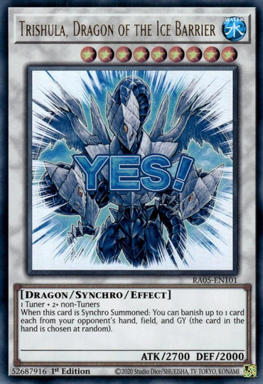 Trishula, Dragon of the Ice Barrier [RA05-EN101] Ultra Rare