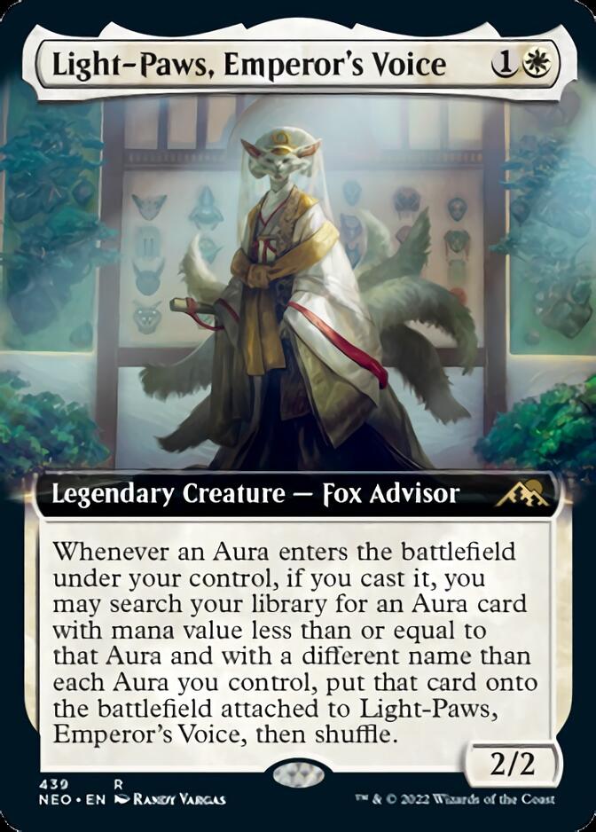 Light-Paws, Emperor's Voice (Arte extendido) [Kamigawa: Neon Dynasty] 