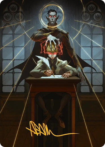 Vampiric Tutor Art Card (Gold-Stamped Signature) [Secrets of Strixhaven Art Series]