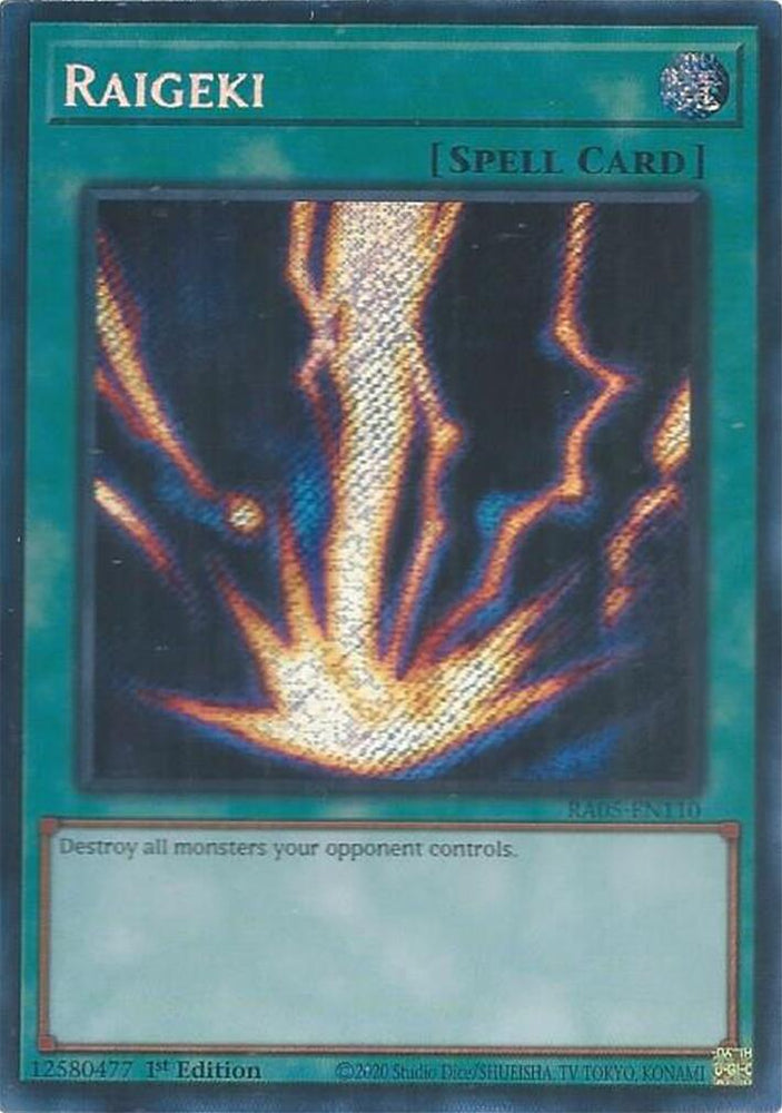 Raigeki (Secret Rare) [RA05-EN110] Secret Rare
