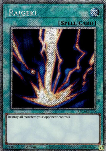 Raigeki (Platinum Secret Rare) [RA05-EN110] Platinum Secret Rare
