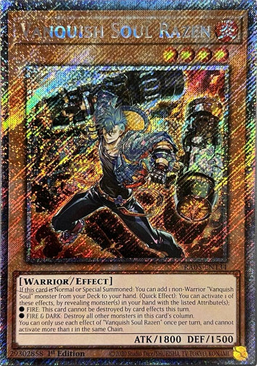 Vanquish Soul Razen (Platinum Secret Rare) [RA05-EN134] Platinum Secret Rare