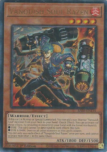 Vanquish Soul Razen (Ultimate Rare) [RA05-EN134] Ultimate Rare