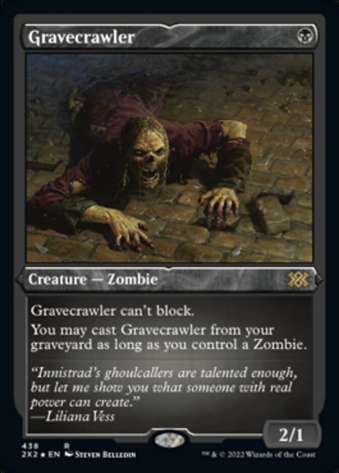 Gravecrawler (grabado en lámina) [Double Masters 2022] 
