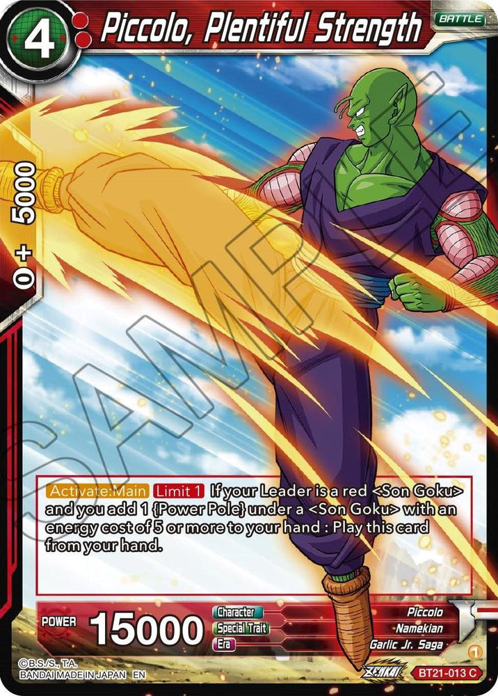 Piccolo, fuerza abundante (BT21-013) [Resurgimiento salvaje] 