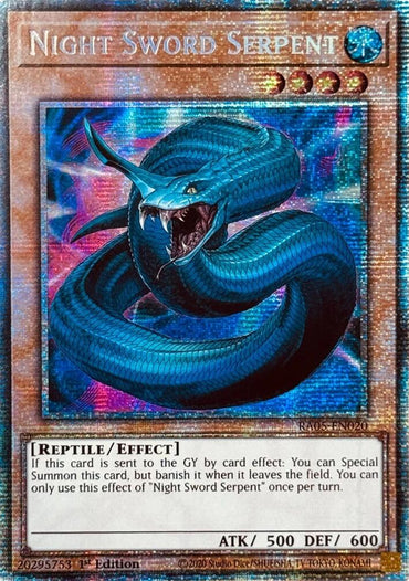Night Sword Serpent (Starlight Rare) [RA05-EN020] Starlight Rare
