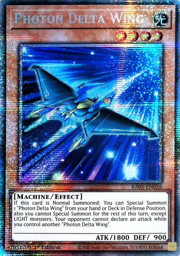 Photon Delta Wing (Starlight Rare) [RA05-EN026] Starlight Rare