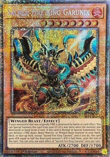 Sacred Fire King Garunix (Starlight Rare) [RA05-EN031] Starlight Rare