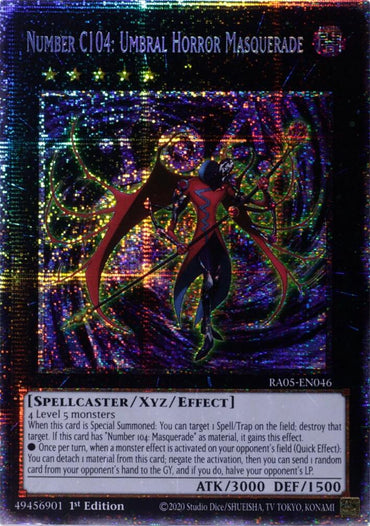 Number C104: Umbral Horror Masquerade (Starlight Rare) [RA05-EN046] Starlight Rare