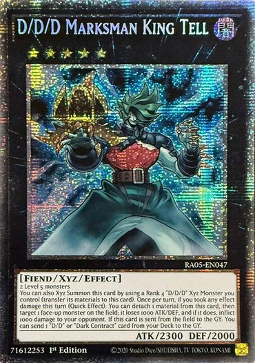 D/D/D Marksman King Tell (Starlight Rare) [RA05-EN047] Starlight Rare