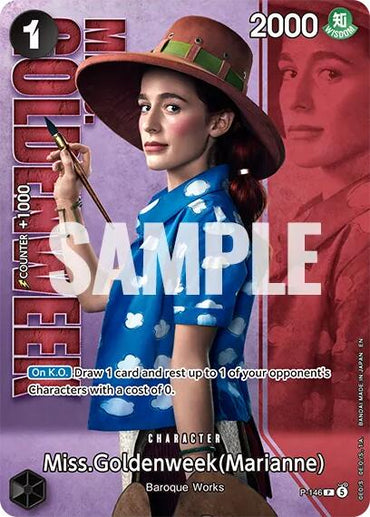 Miss.Goldenweek (Marianne) - P-146 (Premium Card Collection -Live Action Edition Vol.2 Baroque Works-) [One Piece Promotion Cards]