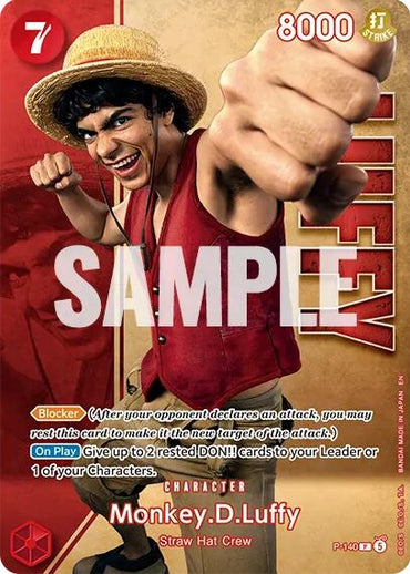 Monkey.D.Luffy (P-140) (Premium Card Collection -Live Action Edition Vol.2 Straw Hat Crew-) [One Piece Promotion Cards]