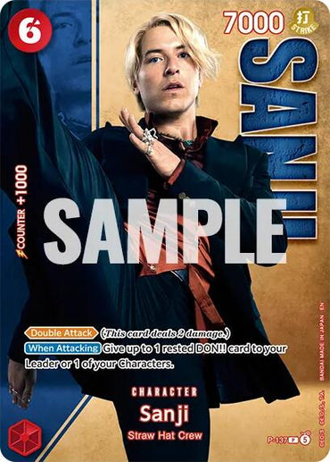 Sanji (P-137) (Premium Card Collection -Live Action Edition Vol.2 Straw Hat Crew-) [One Piece Promotion Cards]
