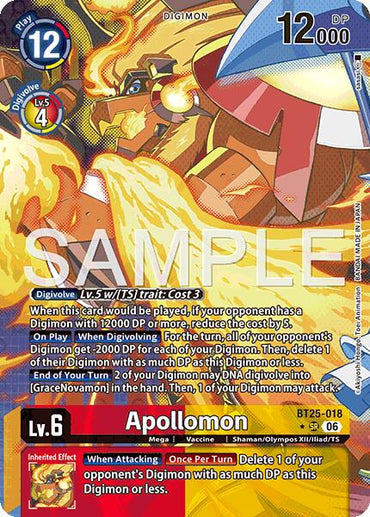 Apollomon [BT25-018] (Alternate Art) [Dual Revolution]