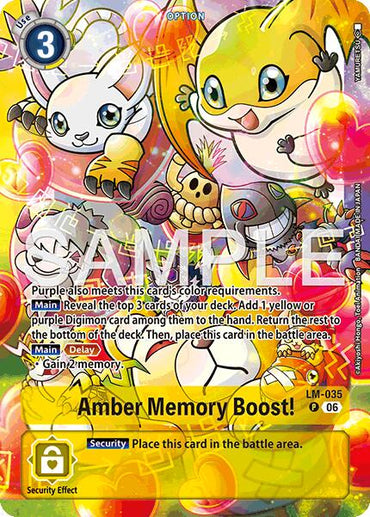Amber Memory Boost! [LM-035] (Alternate Art) [Starter Deck: Beatbreak]