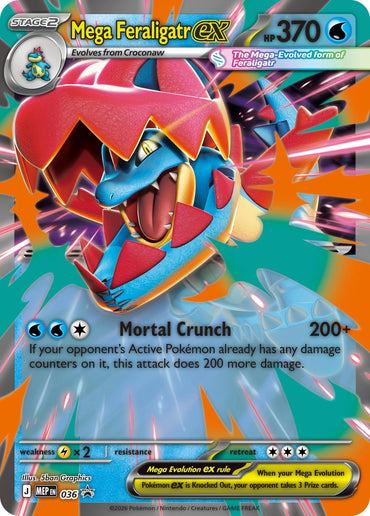 Mega Feraligatr ex (036) (Jumbo) [Mega Evolution Promo]
