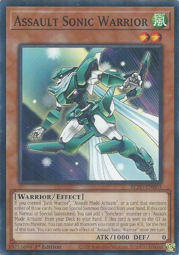 Assault Sonic Warrior [BLZD-EN005] Common