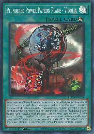 Plundered Power Patron Plane - Vidolia [BLZD-EN057] Super Rare