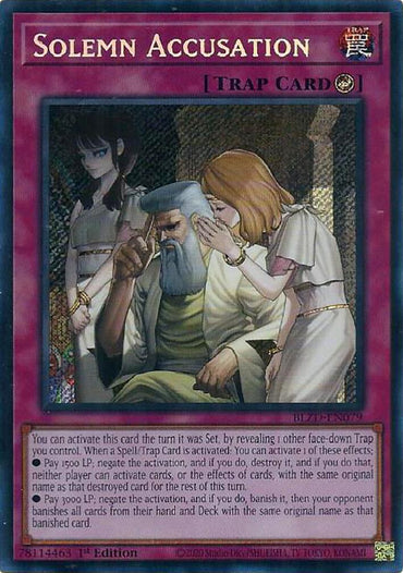 Solemn Accusation [BLZD-EN079] Secret Rare