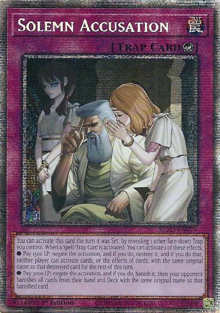 Solemn Accusation (Starlight Rare) [BLZD-EN079] Starlight Rare