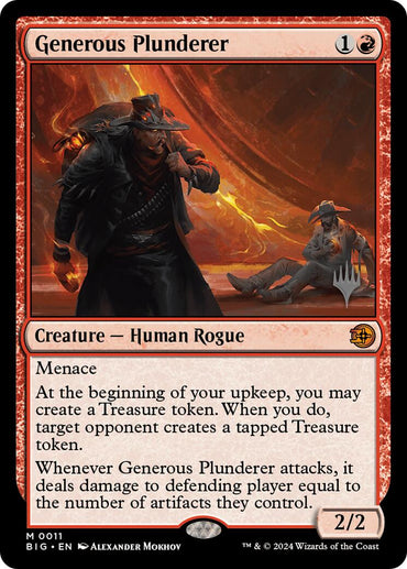 Generous Plunderer [Outlaws of Thunder Junction Promos]