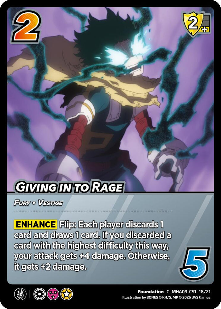 Giving in to Rage [Challenger Series: My Hero Academia - Final Battle]