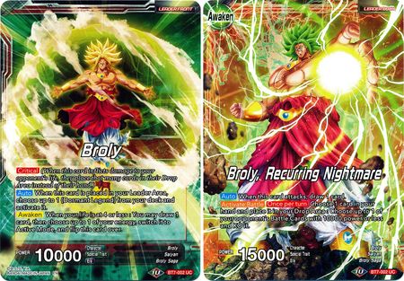Broly // Broly, Pesadilla recurrente (BT7-002) [Asalto de los Saiyajin] 