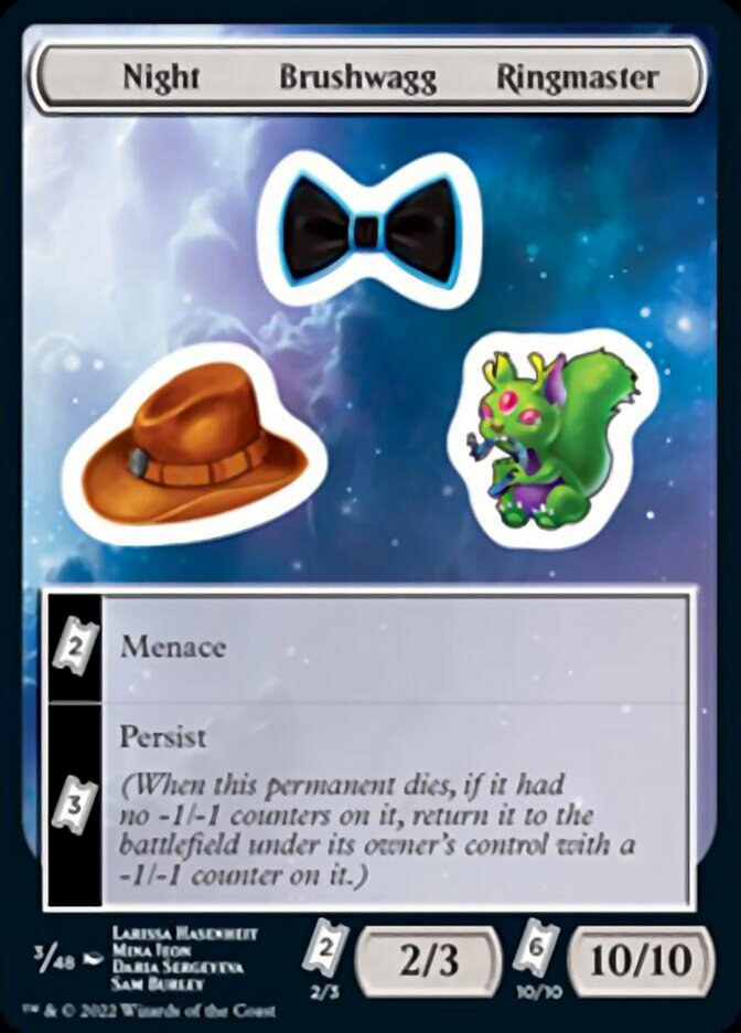 Night Brushwagg Ringmaster [Pegatinas de Unfinity] 
