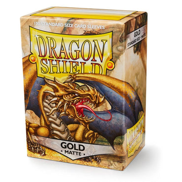 Dragon Shield: Fundas estándar de 100 quilates - Oro (mate) 