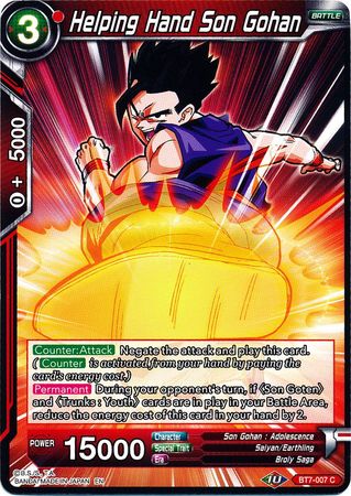 Helping Hand Son Gohan (BT7-007) [Asalto de los Saiyajin] 