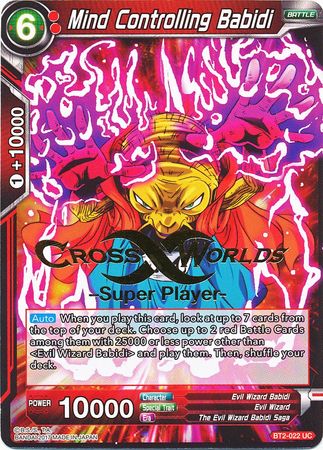 Babidi que controla la mente (súper jugador estampado) (BT2-022) [Tarjetas de promoción de torneos] 