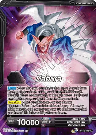 Dabura // Dios demonio Dabura, Despertar diabólico (BT16-098) [Reino de los dioses] 