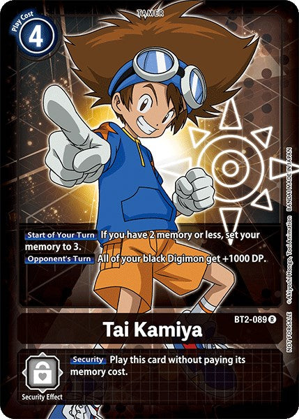 Tai Kamiya [BT2-089] (Paquete de torneo oficial Vol.3) [Lanzamiento de promociones especiales de refuerzo] 