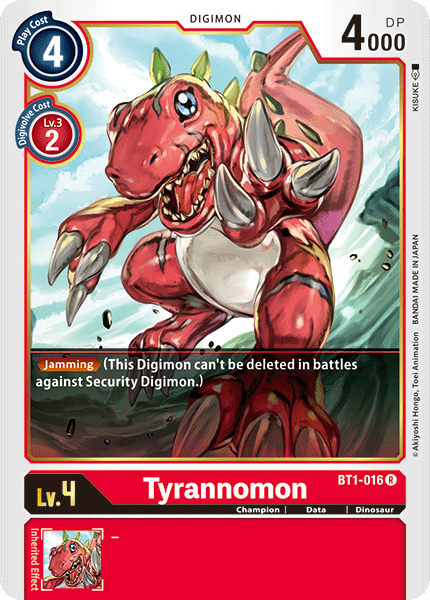 Tyrannomon [BT1-016] [Lanzamiento de refuerzo especial Ver.1.0] 