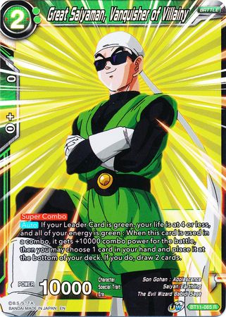 Gran Saiyaman, vencedor de la villanía (BT11-065) [Vermilion Bloodline 2.a edición] 
