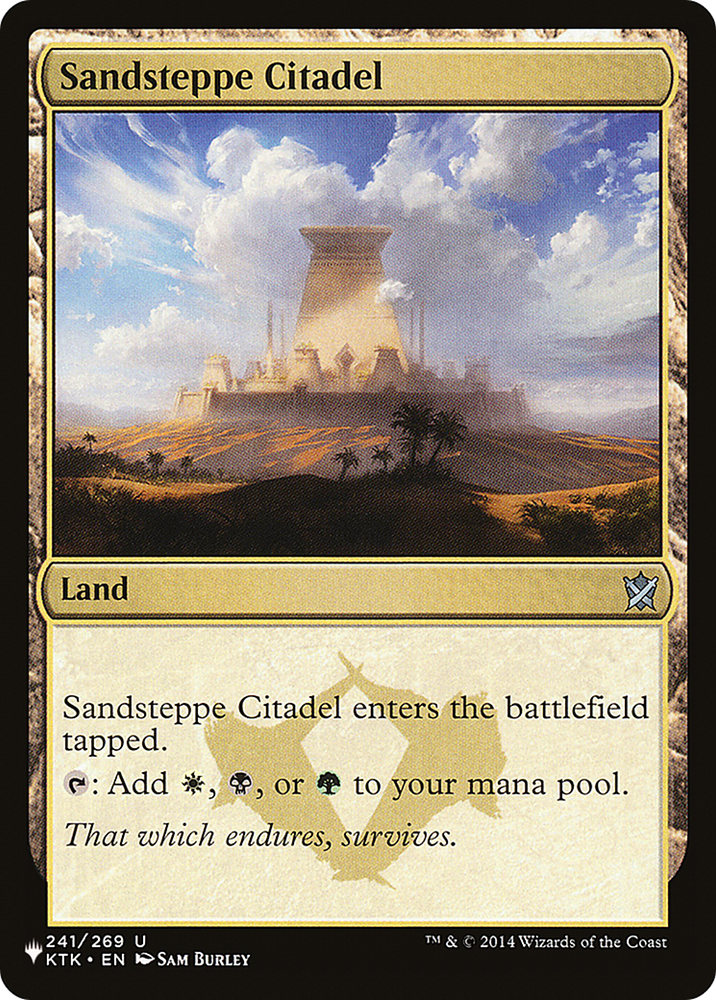 Ciudadela de Sandsteppe [Guarida secreta: de lindo a bruto] 
